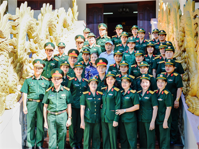 Hội Phụ nữ Bộ CHQS tỉnh BR-VT và Long An về nguồn, giao lưu, trao đổi kinh nghiệm