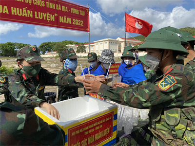 Bộ CHQS tỉnh Bà Rịa-Vũng Tàu tiếp sức mùa huấn luyện đợt 3
