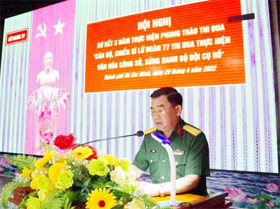 Lữ đoàn 77 thi đua thực hiện tốt phong trào xây dựng văn hóa công sở