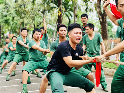 Trung đoàn Minh Đạm nhiều hoạt động thể thao trong ngày nghỉ lễ