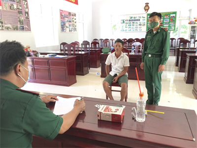 Đồn Biên phòng Tân Thành bắt đối tượng tàng trữ trái phép chất ma túy