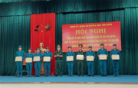 Ban CHQS huyện Bắc Tân Uyên tổng kết 10 năm thực hiện Nghị quyết số 623