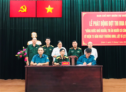 LLVT Quận 3 phát động thi đua kỷ niệm 75 năm Ngày Thương binh, Liệt sĩ
