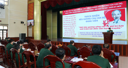 Quân đoàn 4 nghiên cứu chuyên đề “Học tập, làm theo tư tưởng, đạo đức, phong cách Hồ Chí Minh”