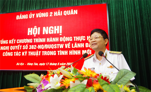 Vùng 2 Hải quân tổng kết 15 năm thực hiện Nghị quyết 382 về công tác kỹ thuật