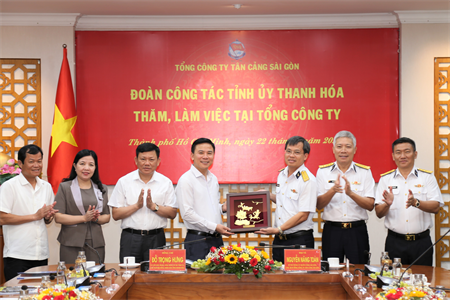 Bí thư Tỉnh ủy Thanh Hóa thăm và làm việc tại Tổng công ty Tân Cảng Sài Gòn