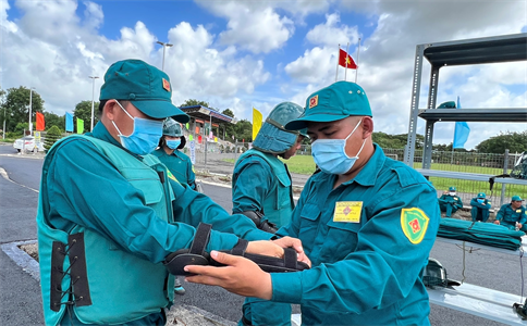 Ban CHQS huyện Long Điền khai mạc Hội thao Trung đội dân quân cơ động năm 2022