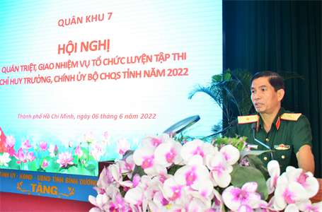 Bộ Tư lệnh Quân khu giao nhiệm vụ tổ chức luyện tập tham gia Hội thi Chỉ huy trưởng, Chính ủy Bộ CHQS tỉnh toàn quân năm 2022