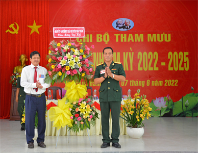 Chi bộ Tham mưu, Đảng ủy Quân sự huyện Châu Thành Đại hội nhiệm kỳ 2022 – 2025