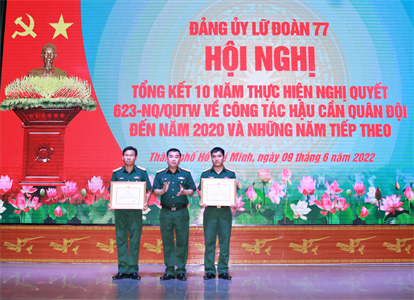 Lữ đoàn 77 thực hiện hiệu quả Nghị quyết 623