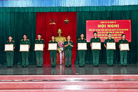 Đảng ủy Lữ đoàn 75 tổng kết 10 năm thực hiện Nghị quyết 765 của Quân ủy Trung ương