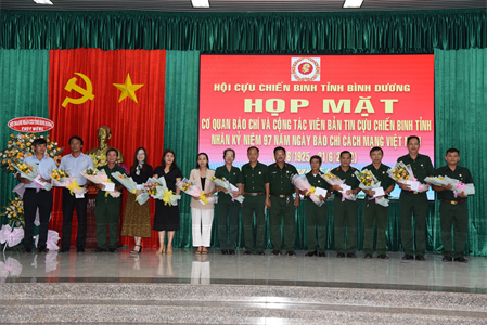 Hội Cựu chiến binh tỉnh Bình Dương tri ân cộng tác viên và các cơ quan báo chí