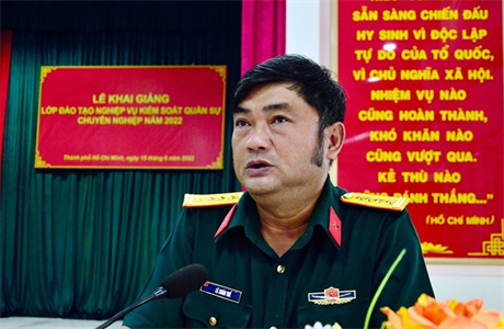 Huấn luyện nghiệp vụ công tác Kiểm soát Quân sự