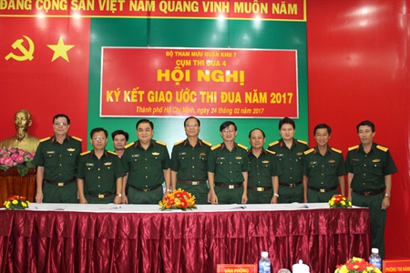 Cụm thi đua 4 - Bộ Tham mưu Quân khu: 
Nghiên cứu sâu, tham mưu đúng, đề xuất kịp thời.