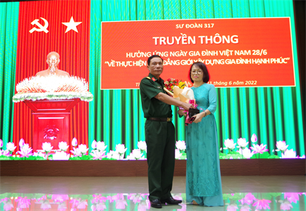 Sư đoàn 317 tổ chức truyền thông hưởng ứng Ngày Gia đình Việt Nam