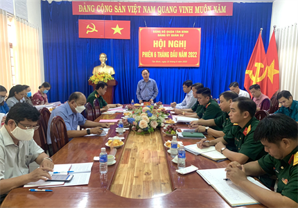Đảng ủy Quân sự quận Tân Bình lãnh đạo thực hiện tốt nhiệm vụ 6 tháng đầu năm 2022