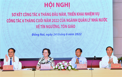 Ban Tôn giáo Chính phủ sơ kết ngành Quản lý Nhà nước về tín ngưỡng, tôn giáo 6 tháng đầu năm 2022