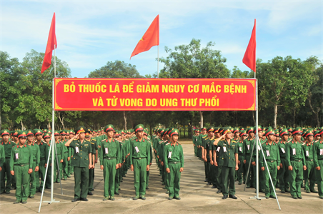 Tuổi trẻ Trung đoàn 3, Sư đoàn 9 nói không với thuốc lá