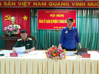 Đảng ủy Quân sự quận Tân Phú lãnh đạo hoàn thành tốt nhiệm vụ 6 tháng đầu năm 2022