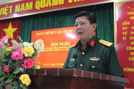 Ban CHQS Quận 6 sơ kết nhiệm vụ quân sự, quốc phòng địa phương 6 tháng đầu năm 2022