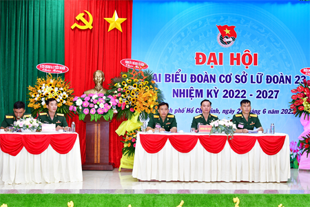 Đoàn cơ sở Lữ đoàn 23 đại hội đại biểu nhiệm kỳ 2022-2027