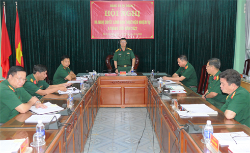 Đảng ủy Sư đoàn 7 ra nghị quyết lãnh đạo nhiệm vụ 6 tháng cuối năm 2022