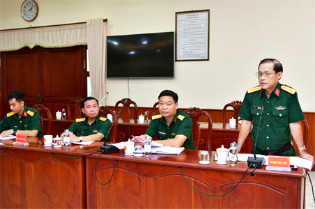 Cụm thi đua 3 - Cục Chính trị Quân khu 7 sơ kết phong trào thi đua quyết thắng 6 tháng đầu năm 2022