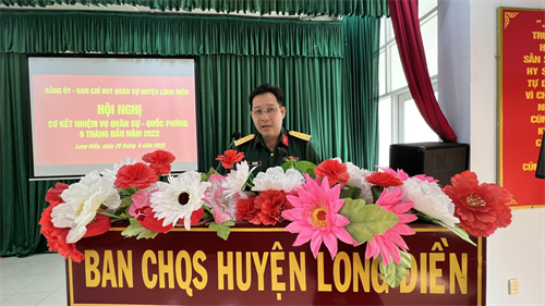 Ban CHQS huyện Long Điền triển khai nhiệm vụ quân sự - quốc phòng 6 tháng cuối năm 2022
