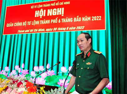 Bộ Tư lệnh TP.HCM hội nghị quân chính 6 tháng đầu năm 2022