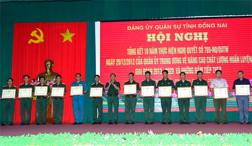 Đảng ủy Quân sự tỉnh Đồng Nai tổng kết 10 năm thực hiện Nghị quyết 765 của Quân ủy Trung ương