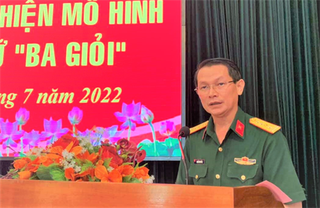 Hội Phụ nữ Bộ CHQS tỉnh Long An triển khai mô hình cán bộ phụ nữ ''Ba giỏi''