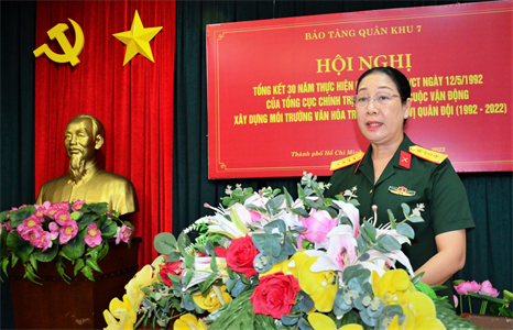 Bảo tàng Quân khu thực hiện tốt cuộc vận động “Xây dựng môi trường văn hóa tốt đẹp, lành mạnh, phong phú trong Quân đội”