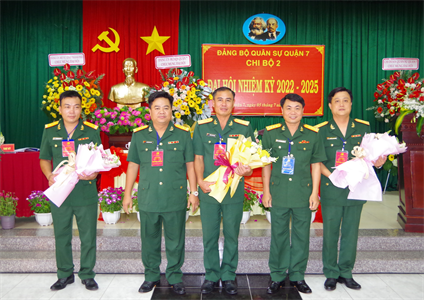Chi bộ 2 - Đảng bộ Quân sự Quận 7 Đại hội nhiệm kỳ 2022 - 2025