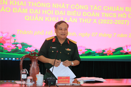 Triển khai công tác chuẩn bị, bảo đảm cho Đại hội Đại biểu Đoàn TNCS Hồ Chí Minh LLVT Quân khu lần thứ X