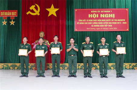Đảng ủy Sư đoàn 7 tổng kết 10 năm thực hiện Nghị quyết 765 của Quân ủy Trung ương