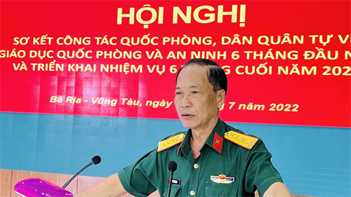Bộ CHQS tỉnh Bà Rịa-Vũng Tàu sơ kết công tác quốc phòng, dân quân tự vệ, giáo dục quốc phòng và an ninh 6 tháng đầu năm 2022