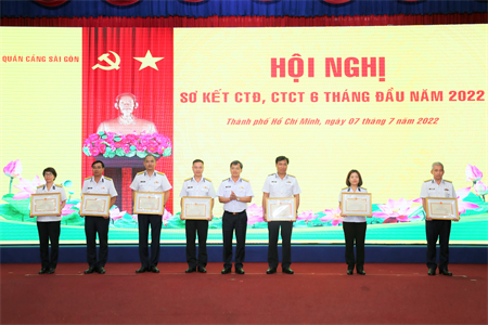 Quân cảng Sài Gòn sơ kết công tác Đảng, công tác chính trị 6 tháng đầu năm 2022