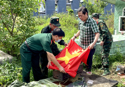 LLVT quận Tân Phú phối hợp quy tập hài cốt liệt sĩ