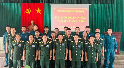 Ban CHQS huyện Chơn Thành Đại hội Hội đồng quân nhân nhiệm kỳ 2022 – 2024