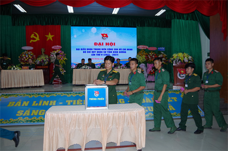 Đại hội Đại biểu Đoàn TNCS Hồ Chí Minh Bộ CHQS tỉnh Bình Dương lần thứ V, nhiệm kỳ 2022 – 2027