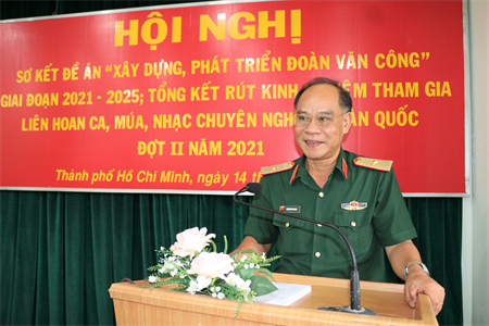 Đoàn Văn công Quân khu sơ kết Đề án “Xây dựng, phát triển Đoàn Văn công”