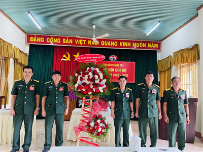 Đại hội các chi bộ thuộc Đảng bộ Quân sự huyện Chơn Thành nhiệm kỳ 2022- 2025