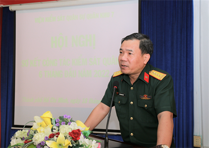 Viện Kiểm sát Quân sự Quân khu sơ kết công tác kiểm sát quân sự 6 tháng đầu năm 2022
