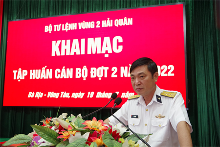 Vùng 2 Hải quân khai mạc tập huấn bồi dưỡng cán bộ đợt 2 năm 2022