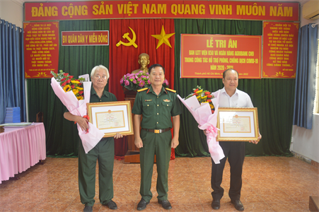 Bệnh viện Quân dân y miền Đông tri ân các nhà hảo tâm trong phòng, chống dịch Covid-19