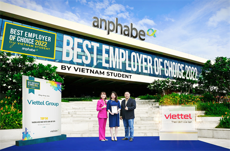 Viettel - Thương hiệu tuyển dụng hấp dẫn nhất năm 2022 với sinh viên ngành viễn thông, công nghệ