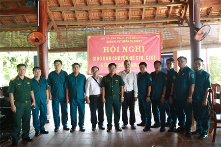 LLVT Quận 7 giao ban chuyên đề CTĐ, CTCT 6 tháng đầu năm 2022