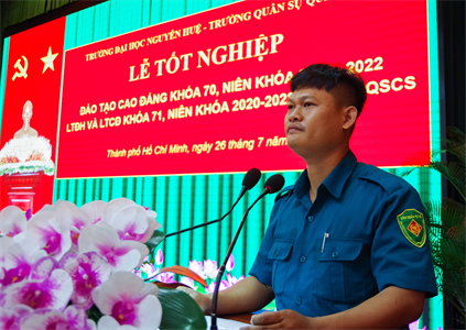 Trường Quân sự tổ chức lễ tốt nghiệp cho học viên ngành Quân sự cơ sở khóa 70 và 71