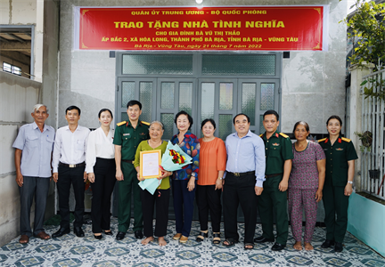 LLVT tỉnh Bà Rịa - Vũng Tàu quan tâm công tác “Đền ơn đáp nghĩa”