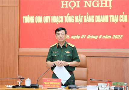 Bộ Quốc phòng thông qua quy hoạch tổng mặt bằng doanh trại của một số đơn vị